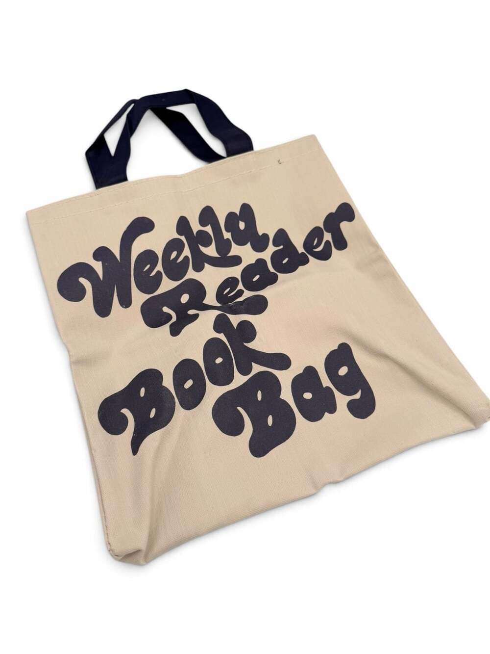 Vintage Weekly Reader Canvas Book Bag